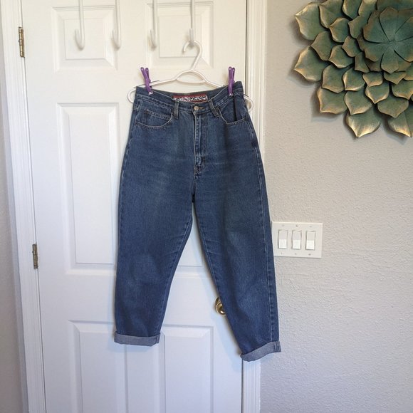 No Excuses Denim - 80s VINTAGE WIDE LEG CLAMDIGGERS | 10 | Roll up Jeans | Stonewash | No Excuses